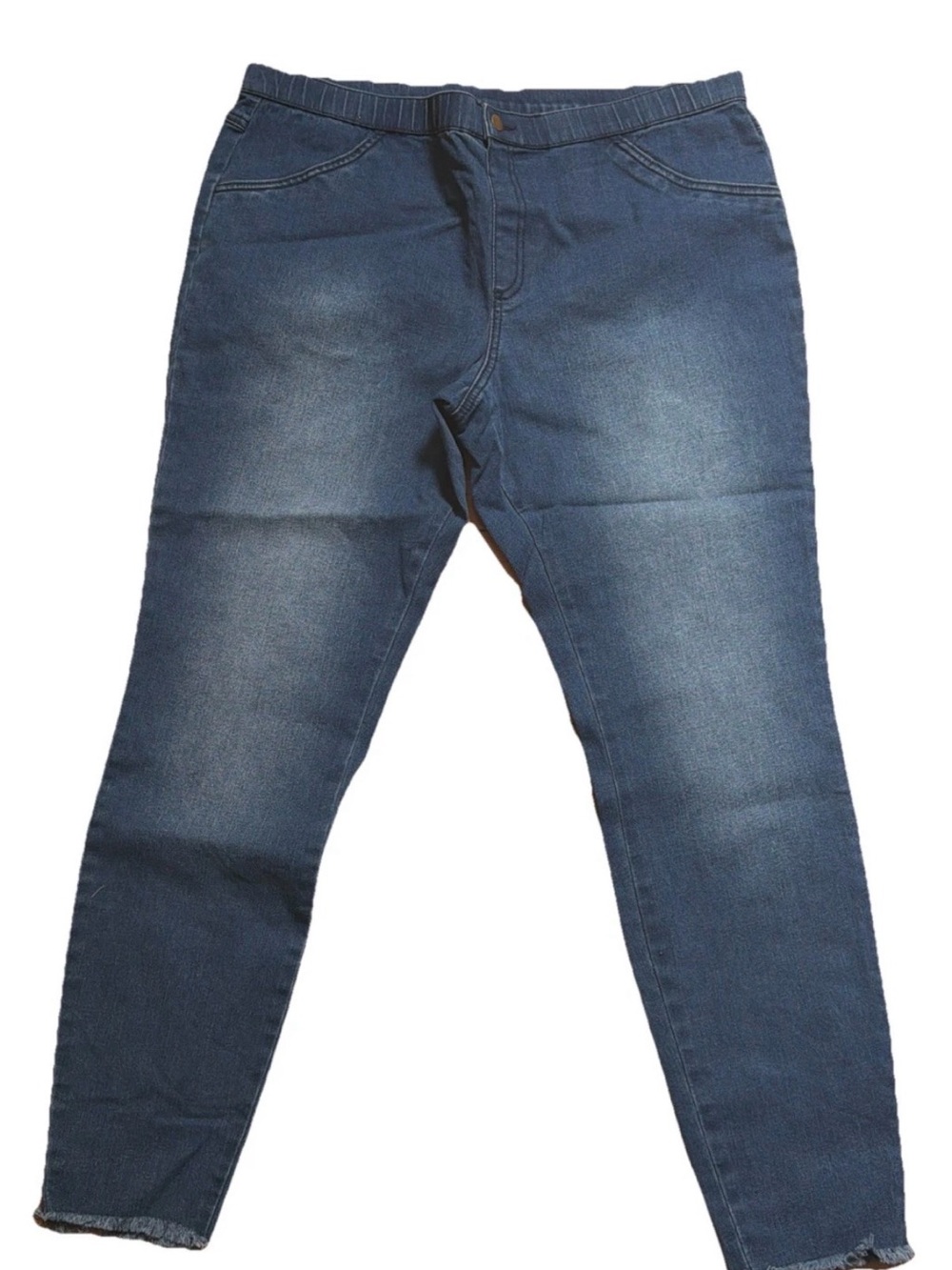 No Nonsense Women’s Straight Leg Skinny Stretch Jegging Pants Blue Size XL